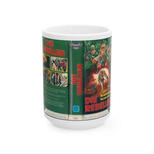 DIE REBELLEN (VHS COVER) - White Coffee Mug 15oz - Go Mug Yourself