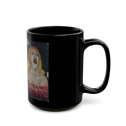 DIE SCREAMING MARIANNE UNICORN VIDEO (VHS COVER) - Black Coffee Mug-Go Mug Yourself