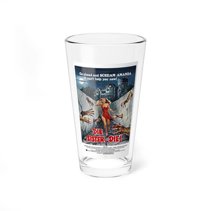 DIE SISTER, DIE! 1972 Movie Poster - Pint Glass 16oz-16oz-Go Mug Yourself