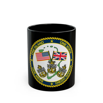 Diego Garcia One Mess (U.S. Navy) Black Coffee Mug-11oz-Go Mug Yourself