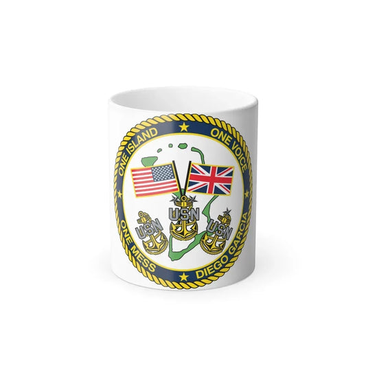 Diego Garcia One Mess (U.S. Navy) Color Changing Mug 11oz Default Title 11oz - Go Mug Yourself