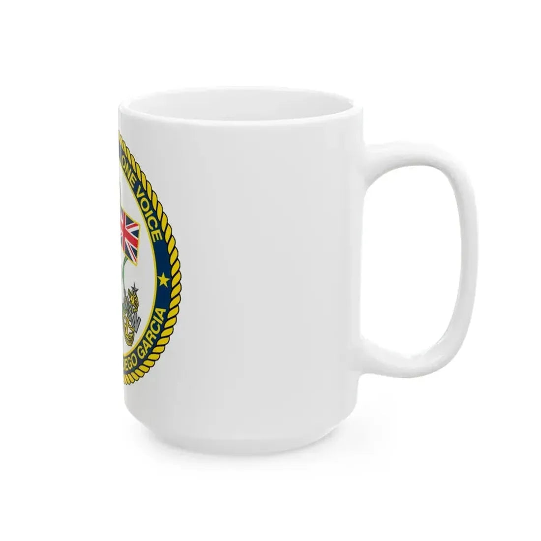 Diego Garcia One Mess (U.S. Navy) White Coffee Mug - Go Mug Yourself