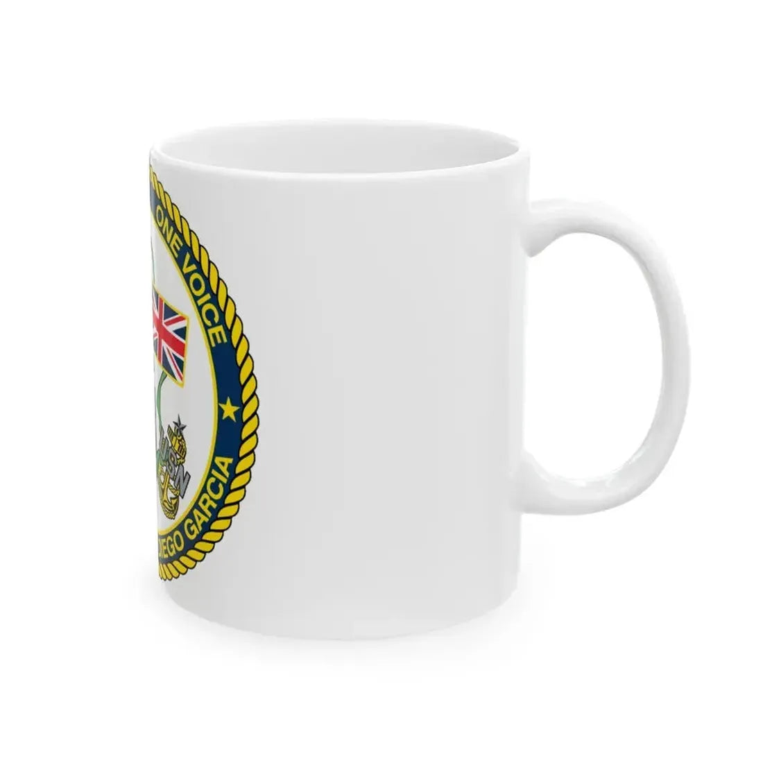 Diego Garcia One Mess (U.S. Navy) White Coffee Mug - Go Mug Yourself