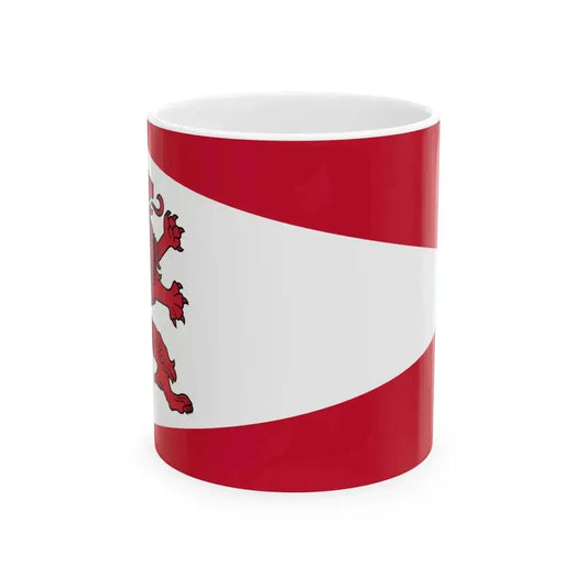 Dienvidkurzemes novada karogs (Latvia) White Coffee Mug 11oz - Go Mug Yourself
