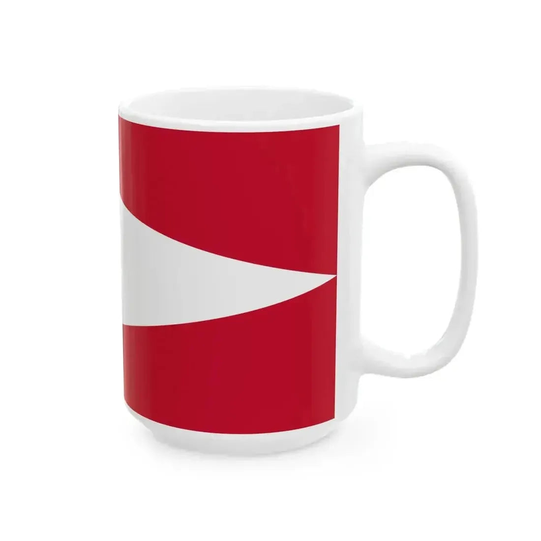 Dienvidkurzemes novada karogs (Latvia) White Coffee Mug - Go Mug Yourself
