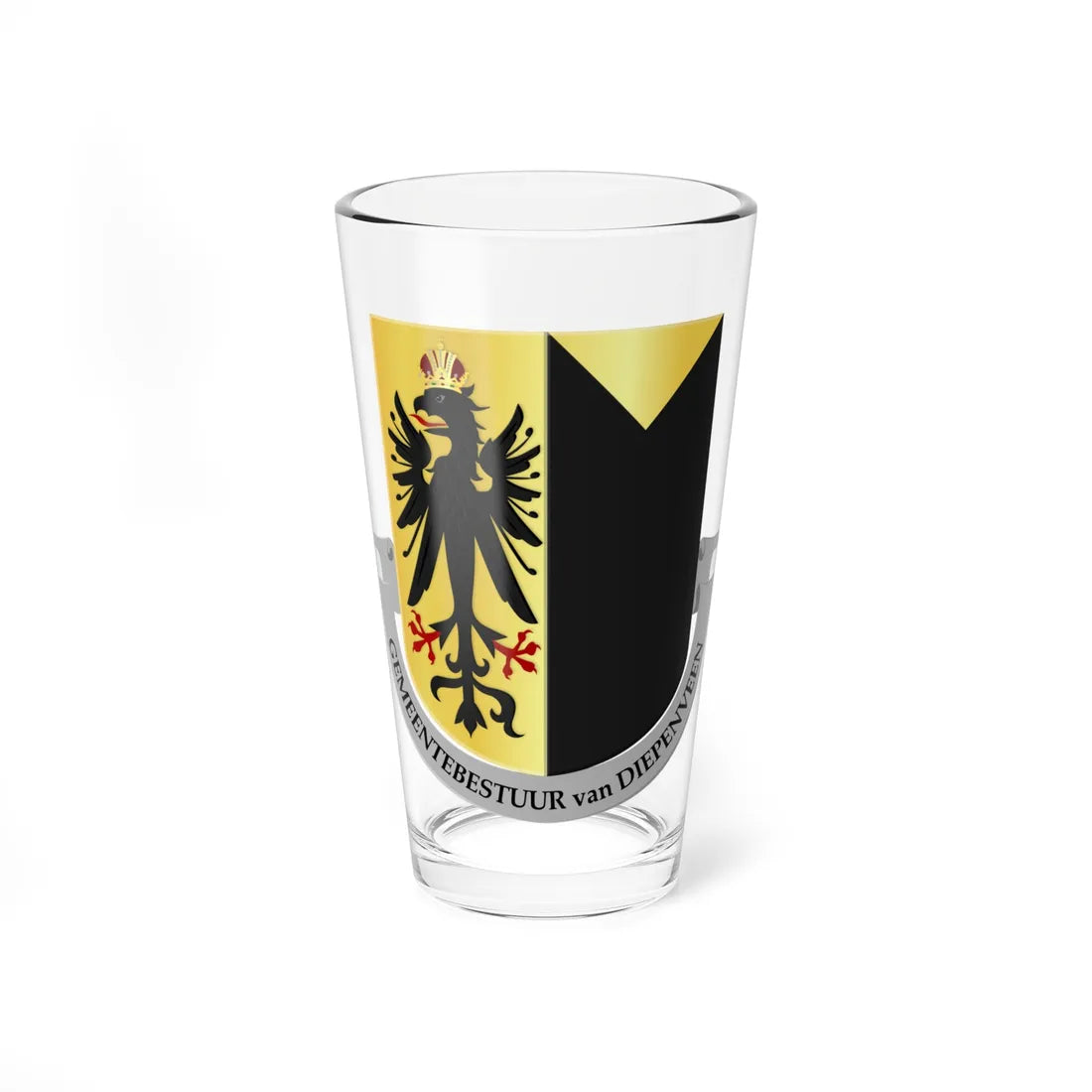 Diepenveen wapen (Netherlands) (Coat of Arms) Pint Glass 16oz 16oz - Go Mug Yourself