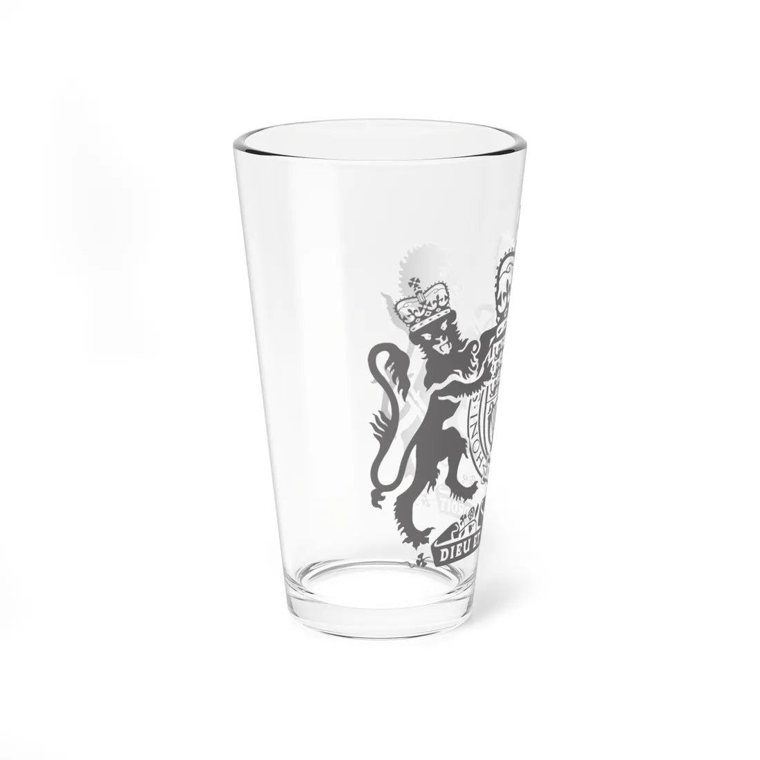 Dieu et mon droit (United Kingdom) (Coat of Arms) Pint Glass 16oz - Go Mug Yourself