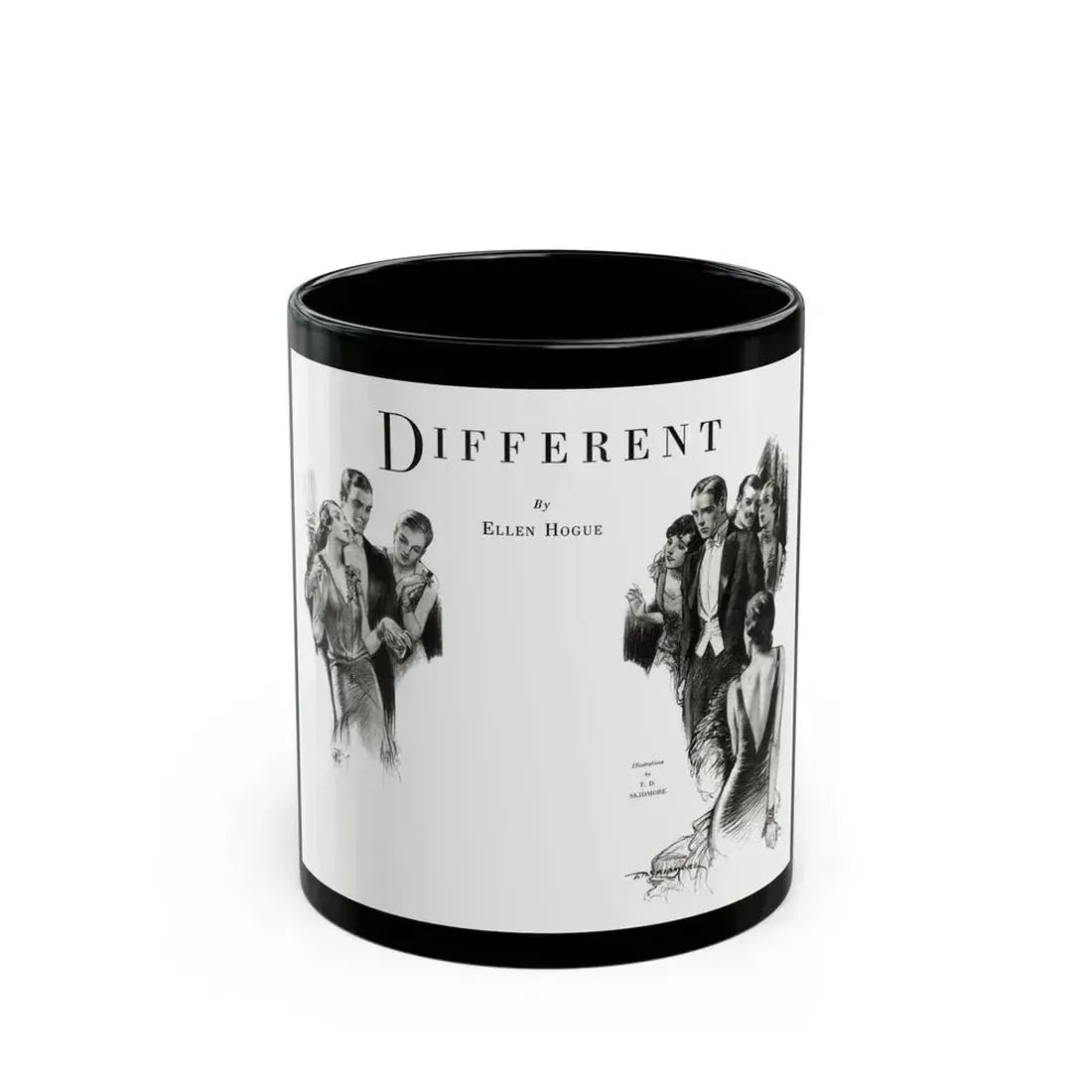 Different (1), Smart Set Magazine, February 1930 - Black Coffee Mug 11oz - Go Mug Yourself
