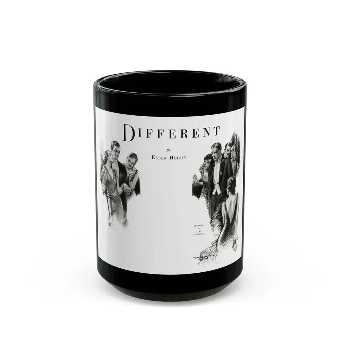 Different (1), Smart Set Magazine, February 1930 - Black Coffee Mug 15oz - Go Mug Yourself