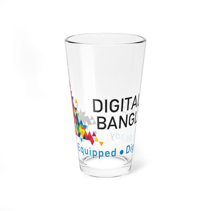Digital Bangladesh Emblem (Bangladesh) (Coat of Arms) Pint Glass 16oz 16oz - Go Mug Yourself
