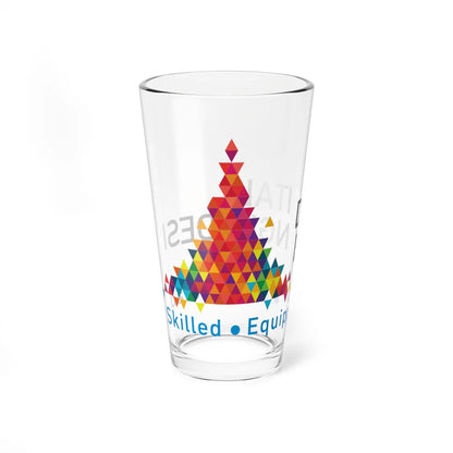 Digital Bangladesh Emblem (Bangladesh) (Coat of Arms) Pint Glass 16oz - Go Mug Yourself