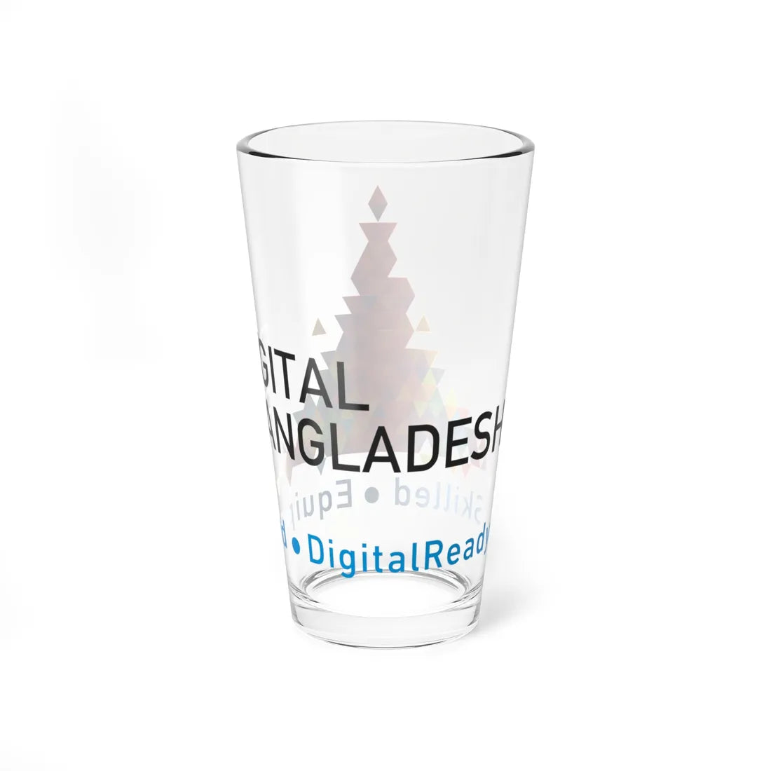 Digital Bangladesh Emblem (Bangladesh) (Coat of Arms) Pint Glass 16oz - Go Mug Yourself