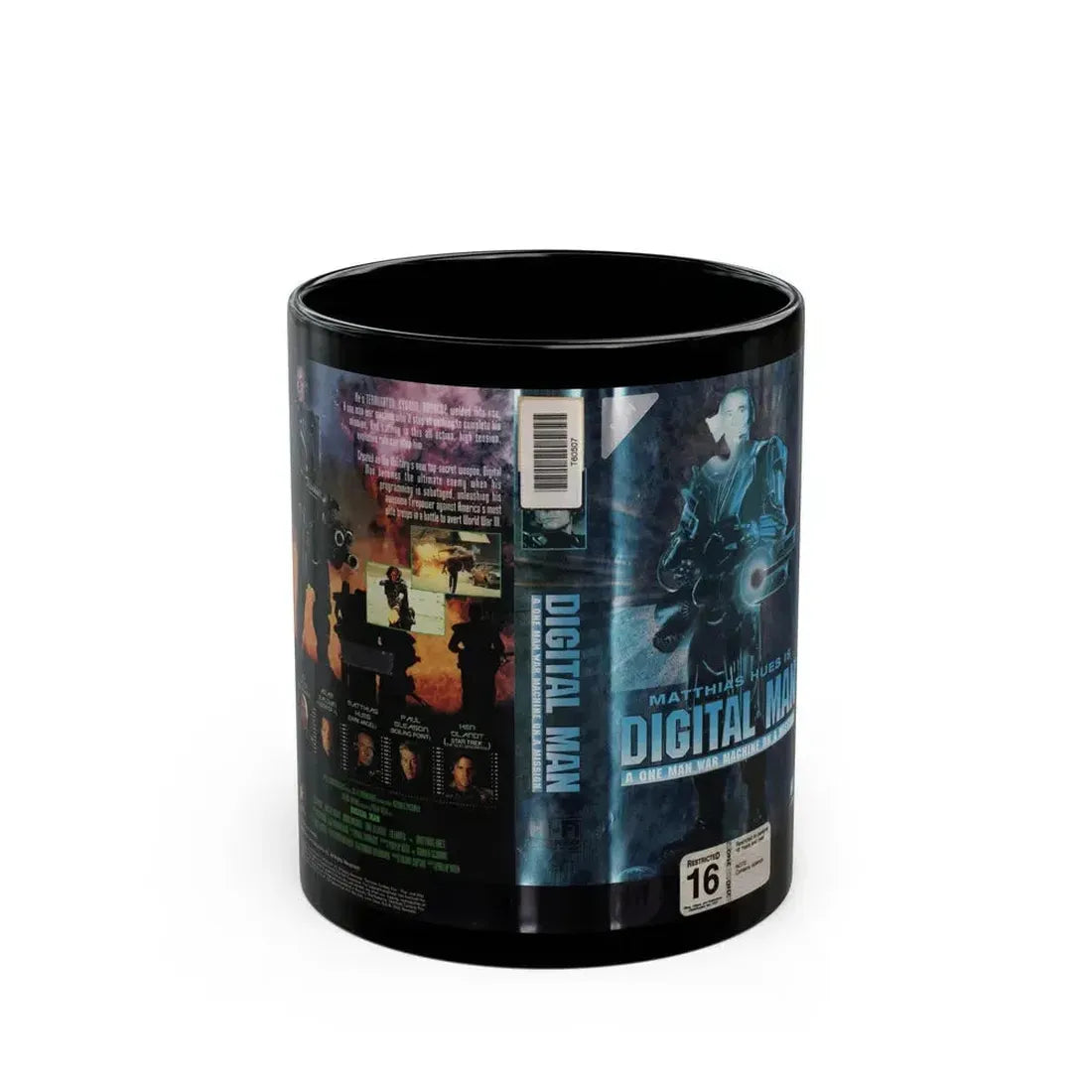 DIGITAL MAN (VHS COVER) - Black Coffee Mug 11oz - Go Mug Yourself