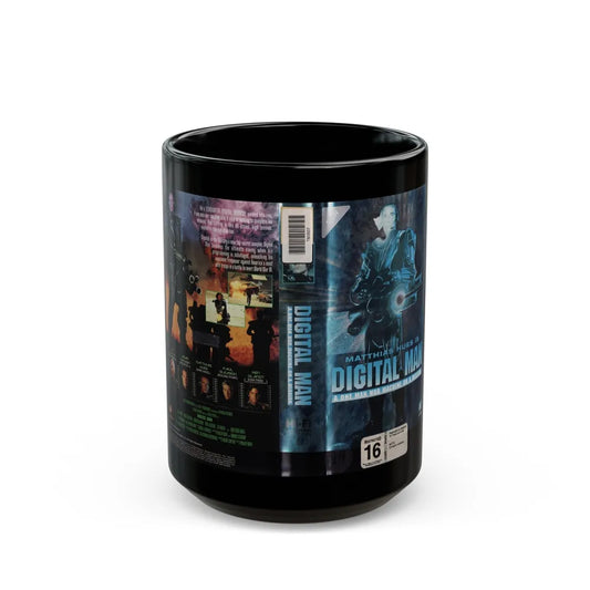 DIGITAL MAN (VHS COVER) - Black Coffee Mug-15oz-Go Mug Yourself