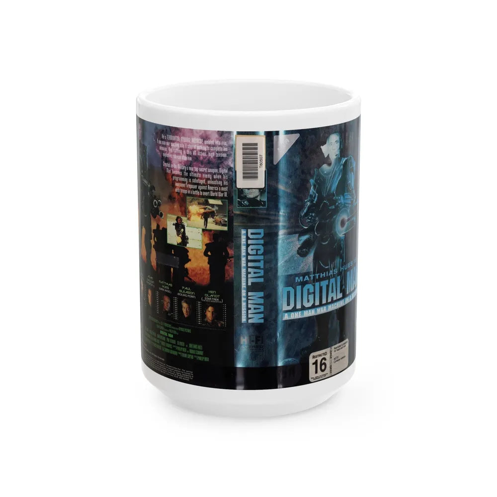 DIGITAL MAN (VHS COVER) - White Coffee Mug-15oz-Go Mug Yourself