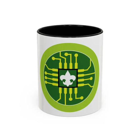 Digital Technology (Boy Scout Merit Badge) Accent Coffee Mug 11oz Black - Go Mug Yourself
