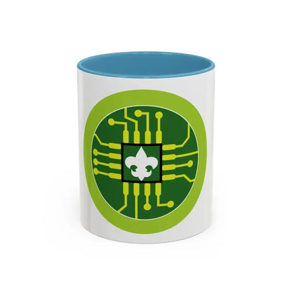 Digital Technology (Boy Scout Merit Badge) Accent Coffee Mug 11oz Light Blue - Go Mug Yourself