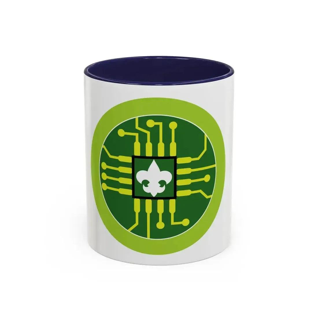 Digital Technology (Boy Scout Merit Badge) Accent Coffee Mug 11oz Navy - Go Mug Yourself