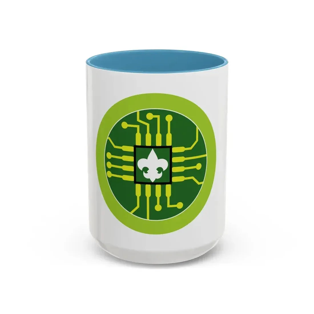 Digital Technology (Boy Scout Merit Badge) Accent Coffee Mug 15oz Light Blue - Go Mug Yourself