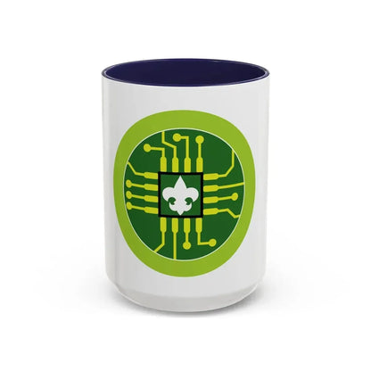 Digital Technology (Boy Scout Merit Badge) Accent Coffee Mug 15oz Navy - Go Mug Yourself