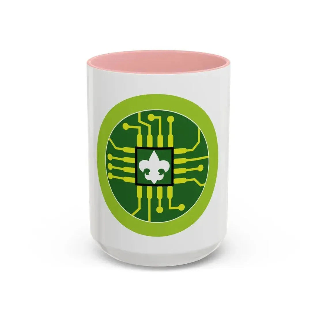 Digital Technology (Boy Scout Merit Badge) Accent Coffee Mug 15oz Pink - Go Mug Yourself