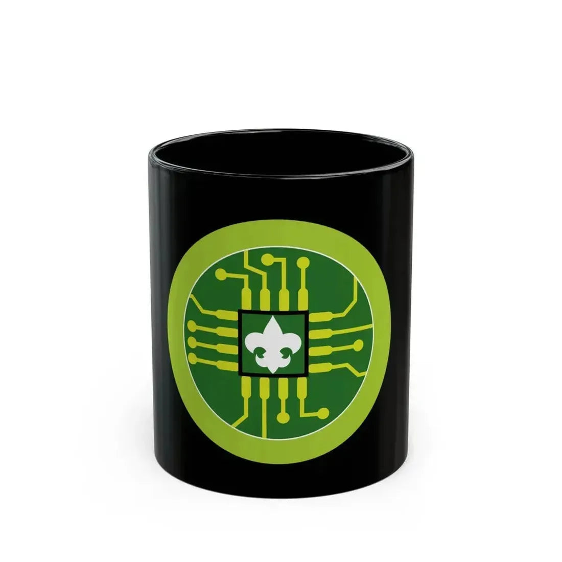 Digital Technology (Boy Scout Merit Badge) Black Coffee Mug 11oz - Go Mug Yourself