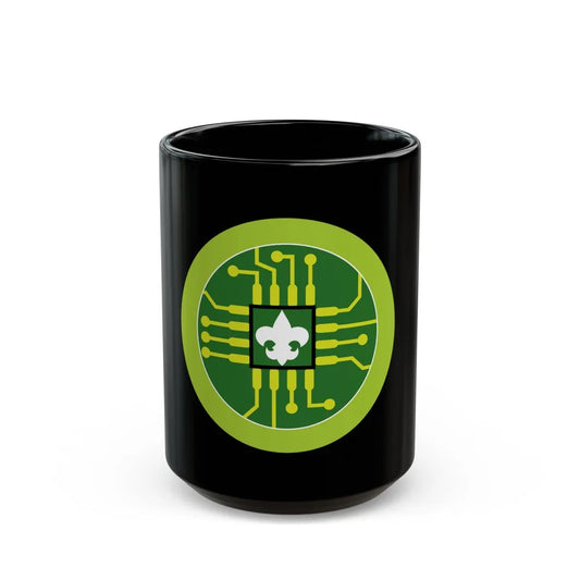 Digital Technology (Boy Scout Merit Badge) Black Coffee Mug-15oz-Go Mug Yourself