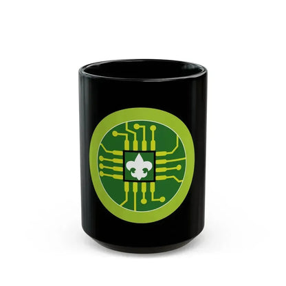 Digital Technology (Boy Scout Merit Badge) Black Coffee Mug 15oz - Go Mug Yourself