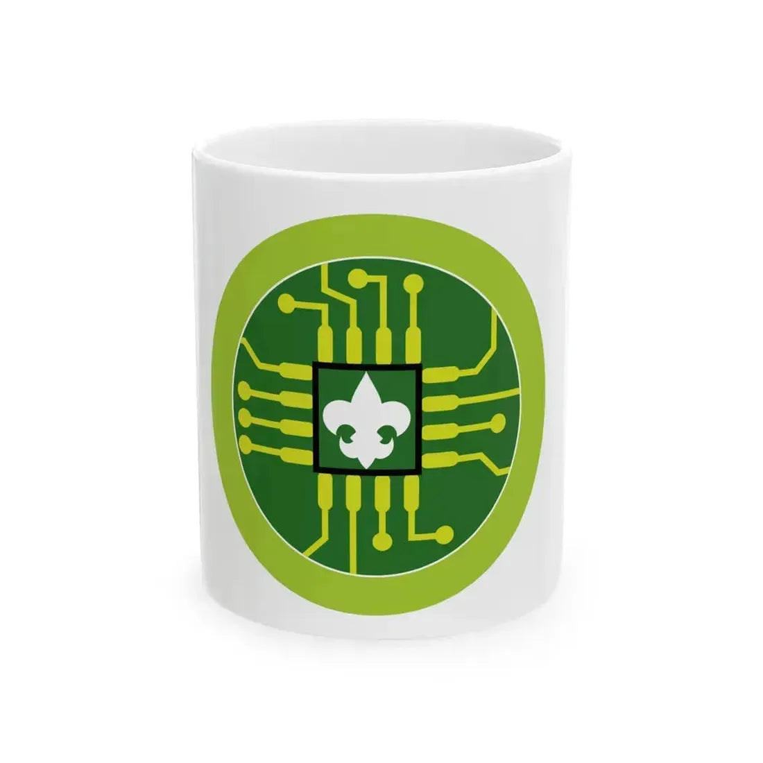 Digital Technology (Boy Scout Merit Badge) White Coffee Mug 11oz - Go Mug Yourself