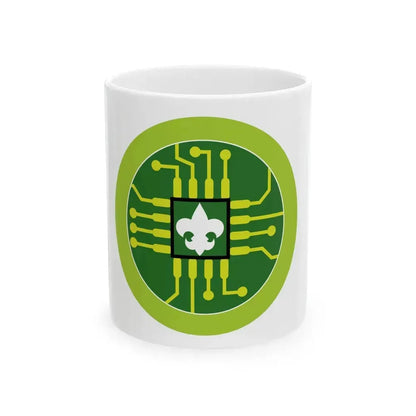 Digital Technology (Boy Scout Merit Badge) White Coffee Mug 11oz - Go Mug Yourself