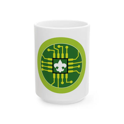 Digital Technology (Boy Scout Merit Badge) White Coffee Mug-15oz-Go Mug Yourself