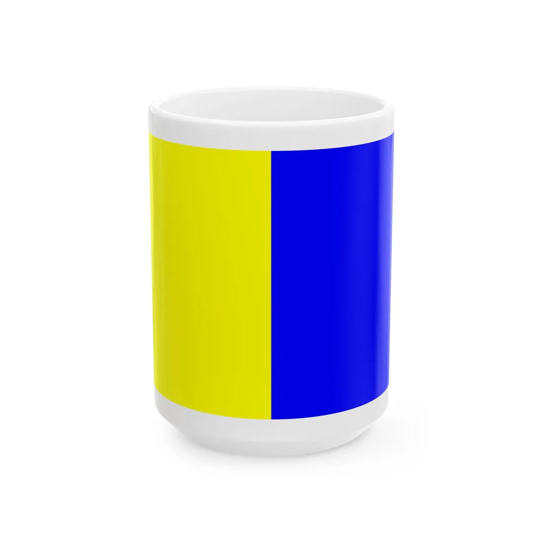 DilbeekVlag (Belgium) White Coffee Mug 15oz - Go Mug Yourself