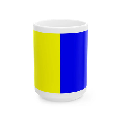 DilbeekVlag (Belgium) White Coffee Mug 15oz - Go Mug Yourself