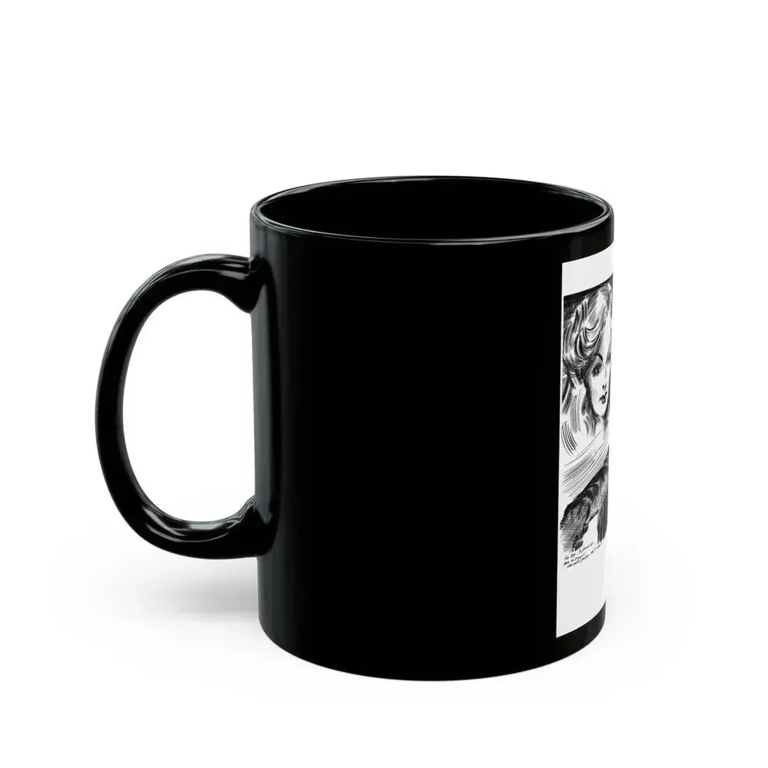 Dime Mystery magazine Illustration, 1949 - Black Coffee Mug - Go Mug Yourself