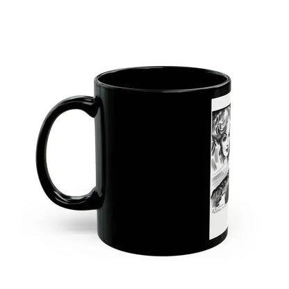 Dime Mystery magazine Illustration, 1949 - Black Coffee Mug - Go Mug Yourself