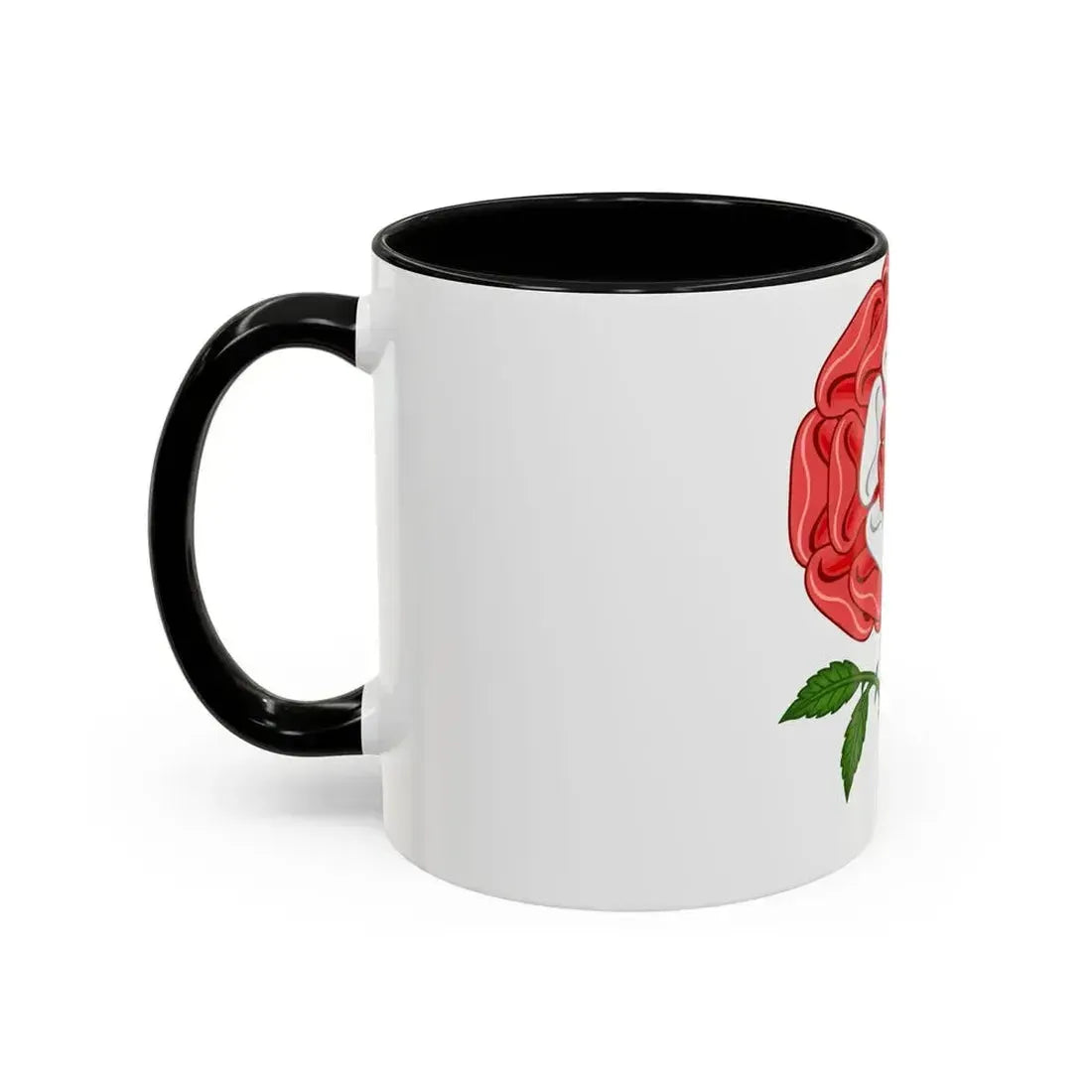 Dimidiated Rose and Pomegranate Badge of Henry VIII - Accent Coffee Mug - Go Mug Yourself