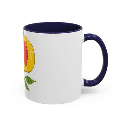 Dimidiated Rose and Pomegranate Badge of Henry VIII - Accent Coffee Mug - Go Mug Yourself