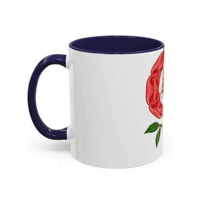 Dimidiated Rose and Pomegranate Badge of Henry VIII - Accent Coffee Mug - Go Mug Yourself