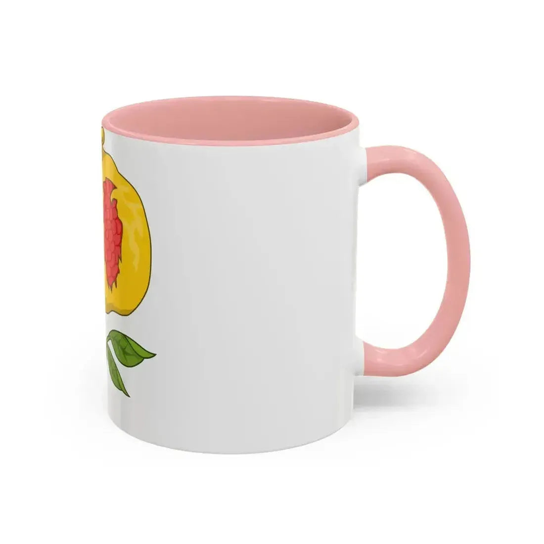 Dimidiated Rose and Pomegranate Badge of Henry VIII - Accent Coffee Mug - Go Mug Yourself