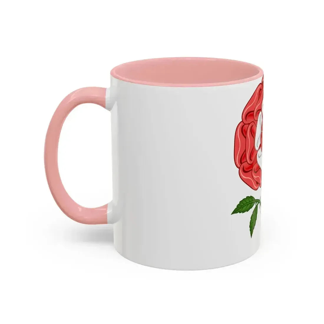 Dimidiated Rose and Pomegranate Badge of Henry VIII - Accent Coffee Mug - Go Mug Yourself