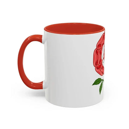 Dimidiated Rose and Pomegranate Badge of Henry VIII - Accent Coffee Mug - Go Mug Yourself