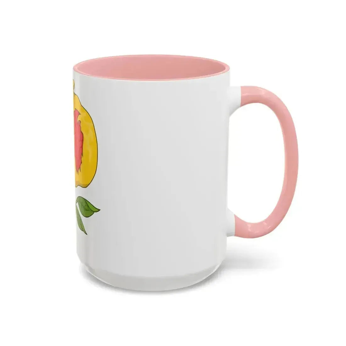 Dimidiated Rose and Pomegranate Badge of Henry VIII - Accent Coffee Mug - Go Mug Yourself