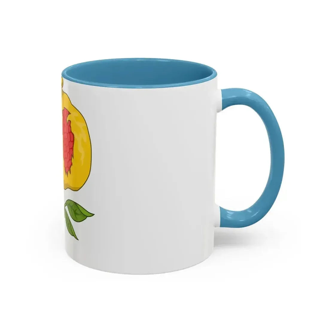 Dimidiated Rose and Pomegranate Badge of Henry VIII - Accent Coffee Mug - Go Mug Yourself