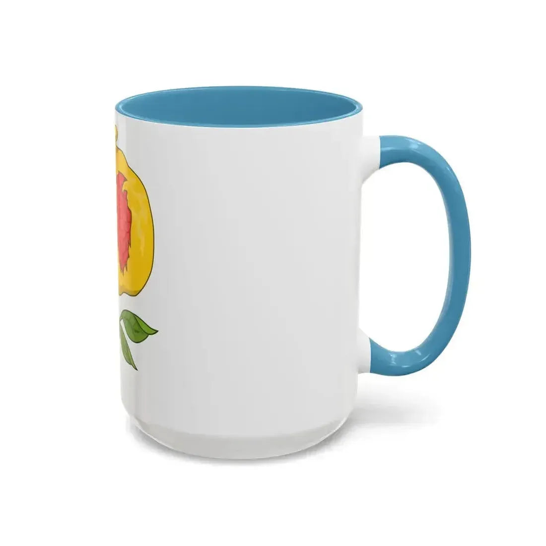 Dimidiated Rose and Pomegranate Badge of Henry VIII - Accent Coffee Mug - Go Mug Yourself