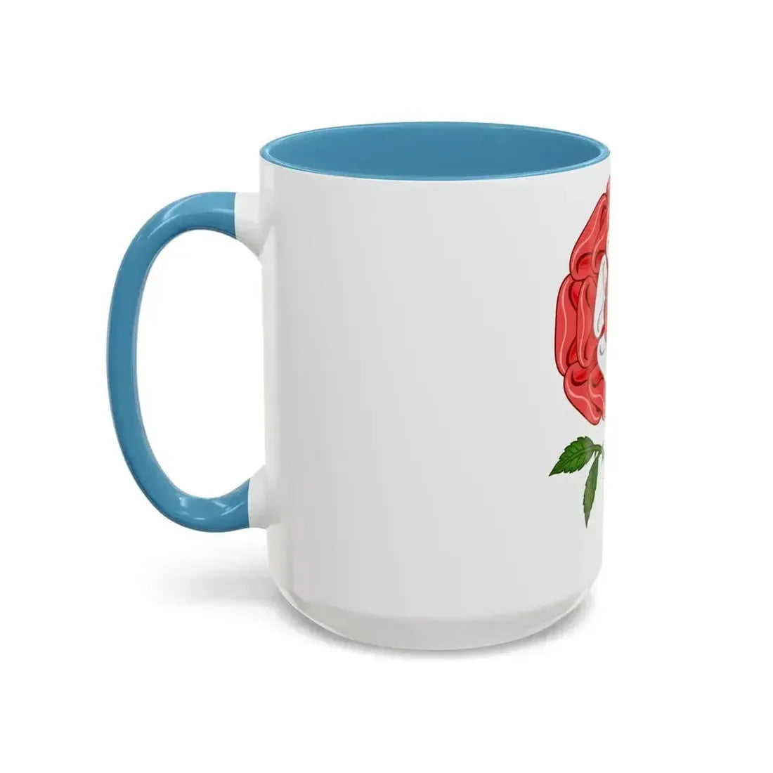 Dimidiated Rose and Pomegranate Badge of Henry VIII - Accent Coffee Mug - Go Mug Yourself
