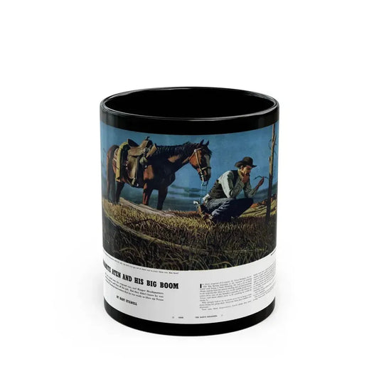 Dinamite Aten And His Big Boom, True magazine, May 1955 - Black Coffee Mug 11oz - Go Mug Yourself