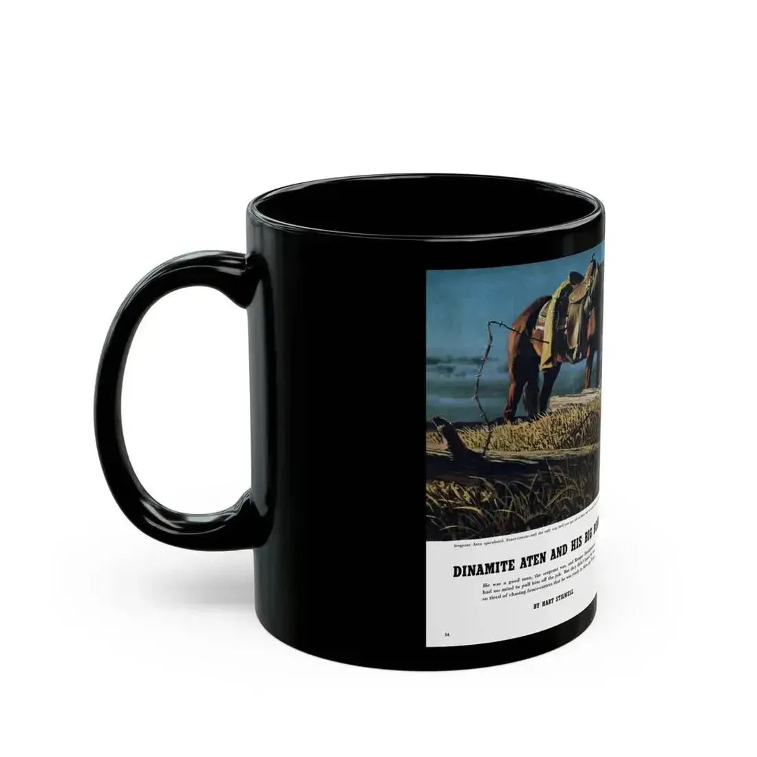 Dinamite Aten And His Big Boom, True magazine, May 1955 - Black Coffee Mug - Go Mug Yourself