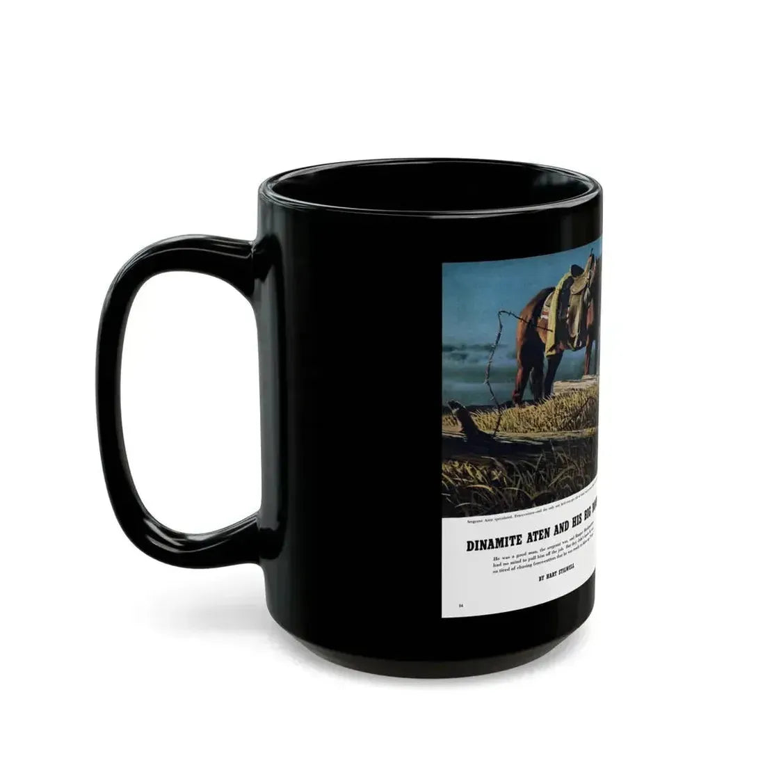 Dinamite Aten And His Big Boom, True magazine, May 1955 - Black Coffee Mug - Go Mug Yourself