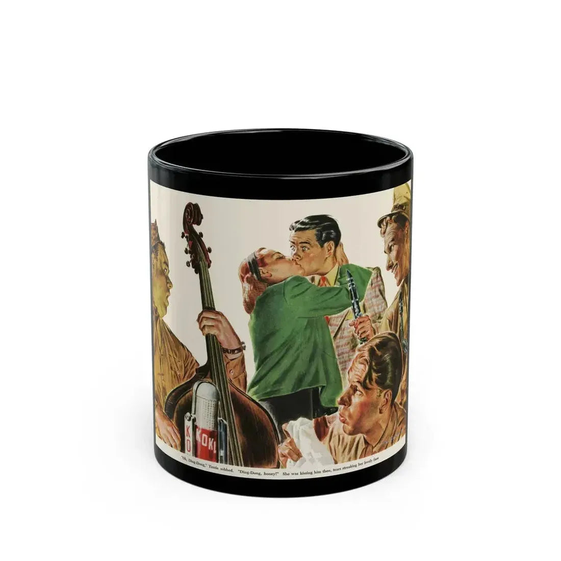 Ding-Dong Was His Name, Collier's magazine, 1944 - Black Coffee Mug - Go Mug Yourself