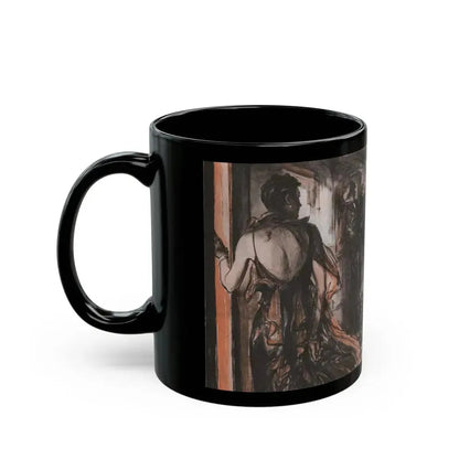 Dinner for Three Attended by Two, McCall's, September 1930 - Black Coffee Mug - Go Mug Yourself